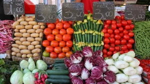 les légumes vendue venant d'Europe