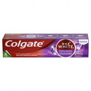  Packshot Back In Package COLGATE MAX WHITE PURPLE REVEAL TOOTHPASTE 75M