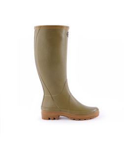 Le Chameau_Bottes Giverny pour femmes, doublées de jersey_coloris vert vierzon_150€