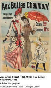 Affiche Aux Buttes Chaumont, 1888