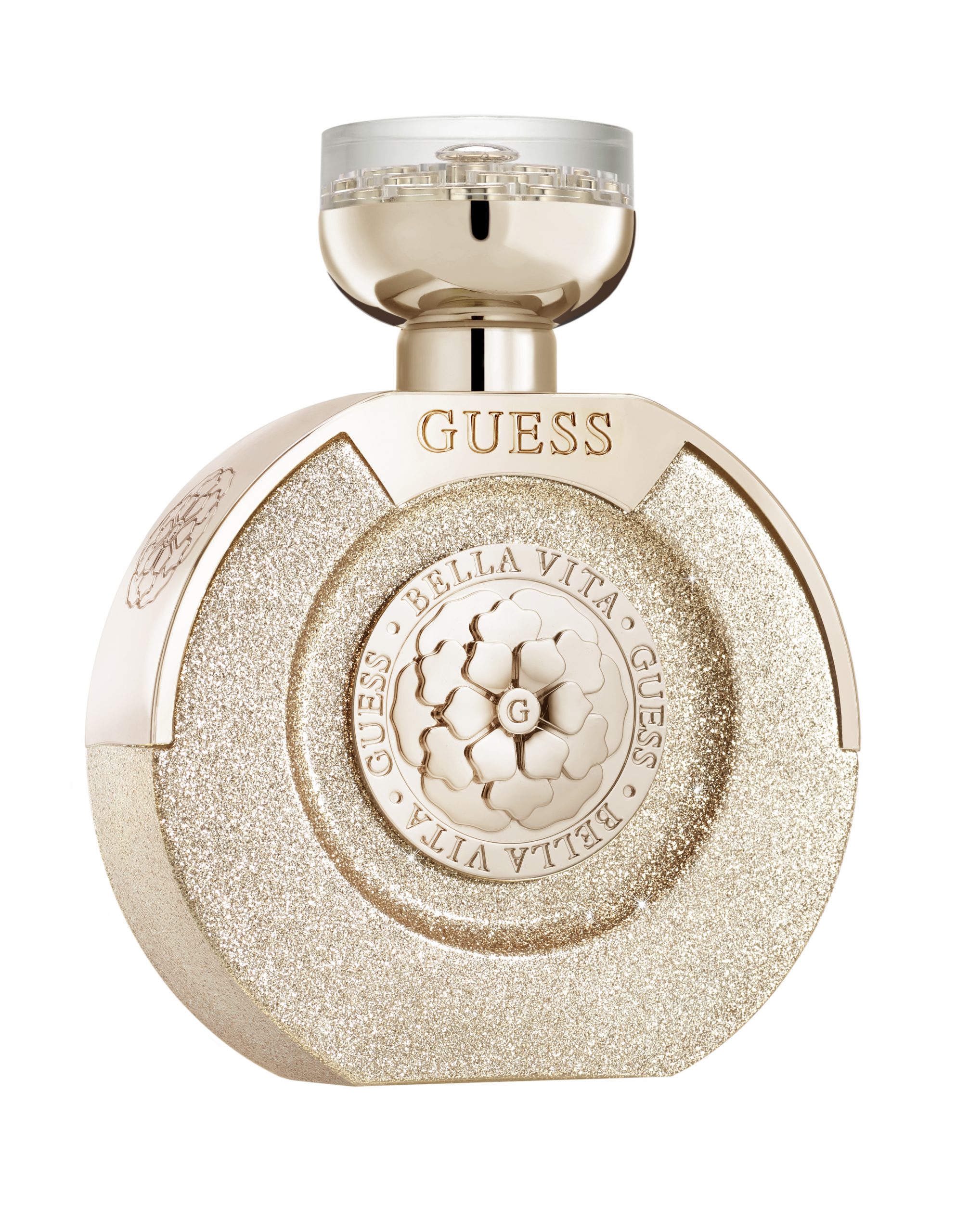Boucles D'oreilles Guess Grandes Avec Cœurs Dorés Estampillés - Neuf Sans Emballage