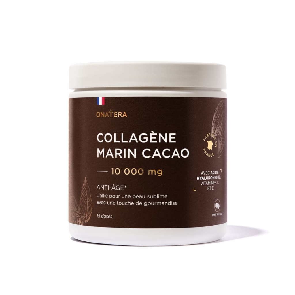 Pot de collagène marin cacao.
