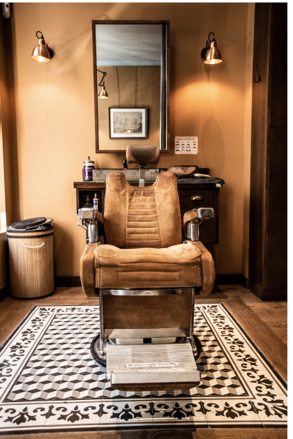 Chaise de barbier.