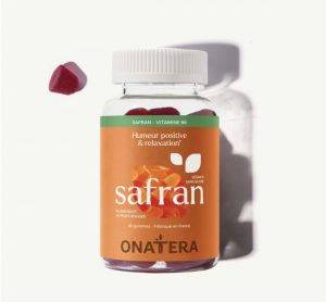 Onatera, bouteille de bonbons au safrant