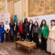 Guila Clara KESSOUS, Alice Chen Naomi Massengo, Chahinda Ezzat, Amélia Lakrafi, Frédérique Nanan, Alice André, Lan Xiaofang, Dr. Lydia Aly et LI Jiaxue au forum Listen to Her Parole. Elles sont alignées de gauche à droite