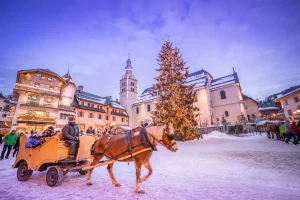 Promenade en calèche à Megève pour vivre un séjour hivernal inoubliable