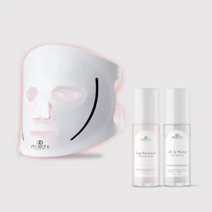 Présentation du masque Lumalux et des deux produits complémentaires