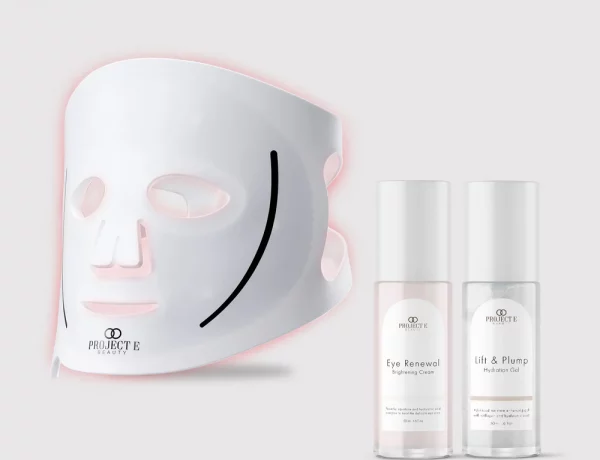 Présentation du masque Lumalux et des deux produits complémentaires