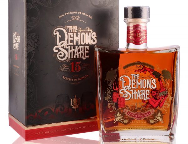 The Demon's Share coffret avec bouteille réctangulaire