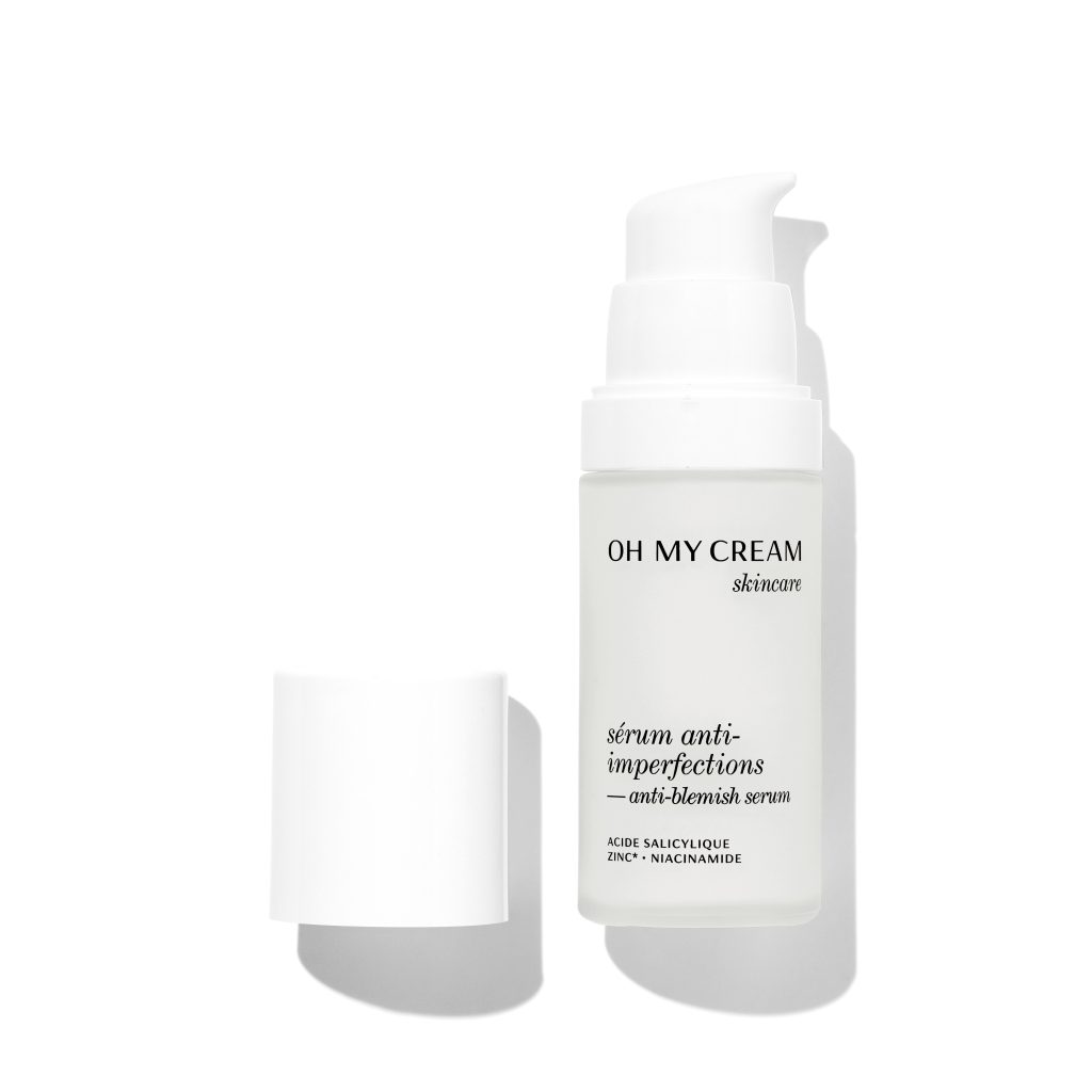 “Sérum anti-imperfections Oh My Cream sur peau propre”