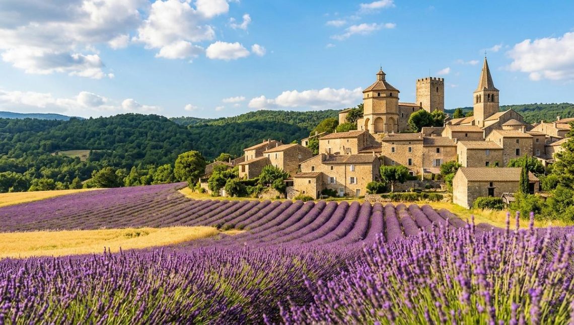 FrenchMag - Ce village médiéval de la Drôme cerné de lavandes cache l'un des plus beaux pigeonniers de Provence