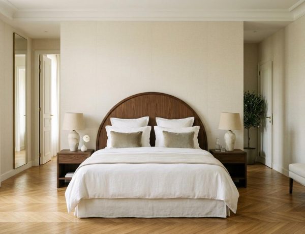 FreshMagazine - Fini le lit collé au mur : la règle secrète des suites de palace qui agrandit votre chambre sans rien dépenser