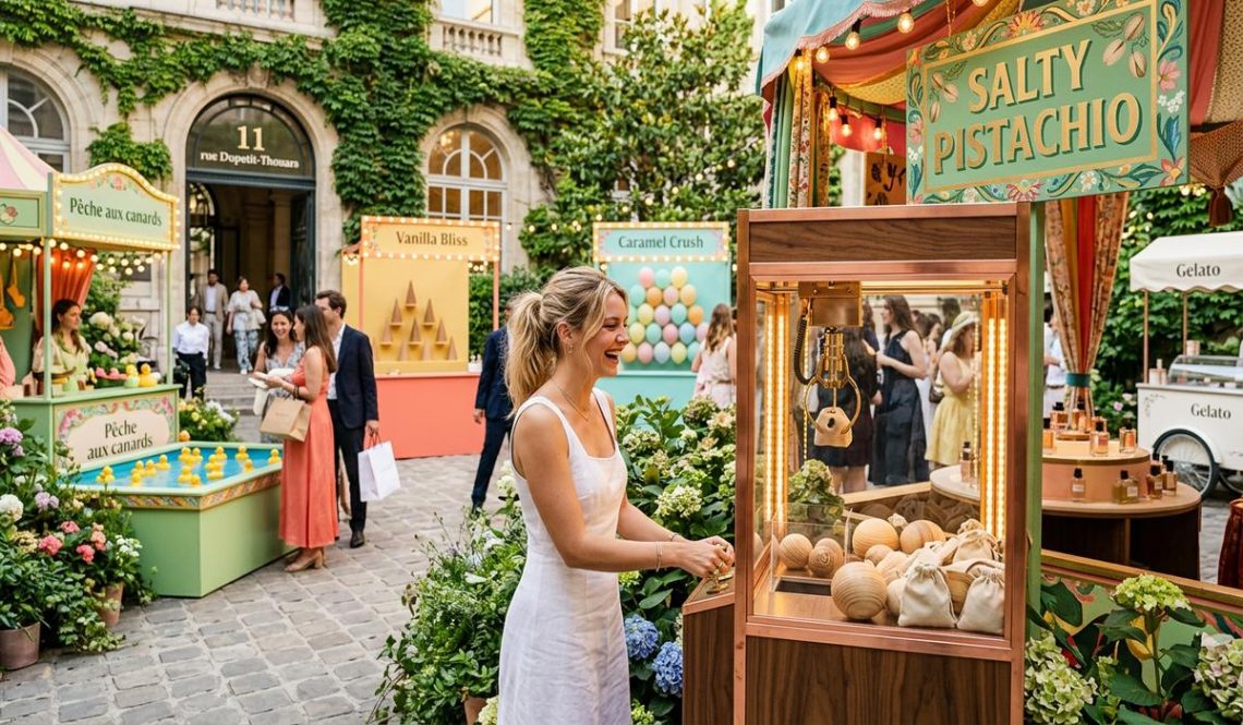 FreshMagazine - Valentino Beauty transforme une cour d'école parisienne en fête foraine parfumée cet été