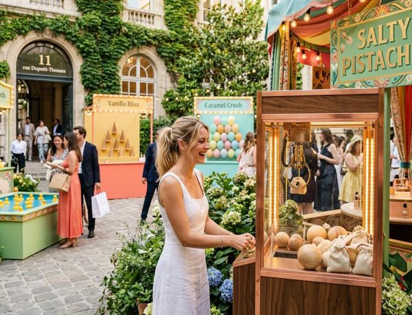FreshMagazine - Valentino Beauty transforme une cour d'école parisienne en fête foraine parfumée cet été