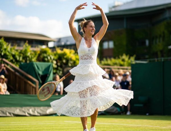 FreshMagazine - «Ça n'a jamais existé dans le monde du tennis» : la robe en dentelle de Kostyuk enflamme Wimbledon