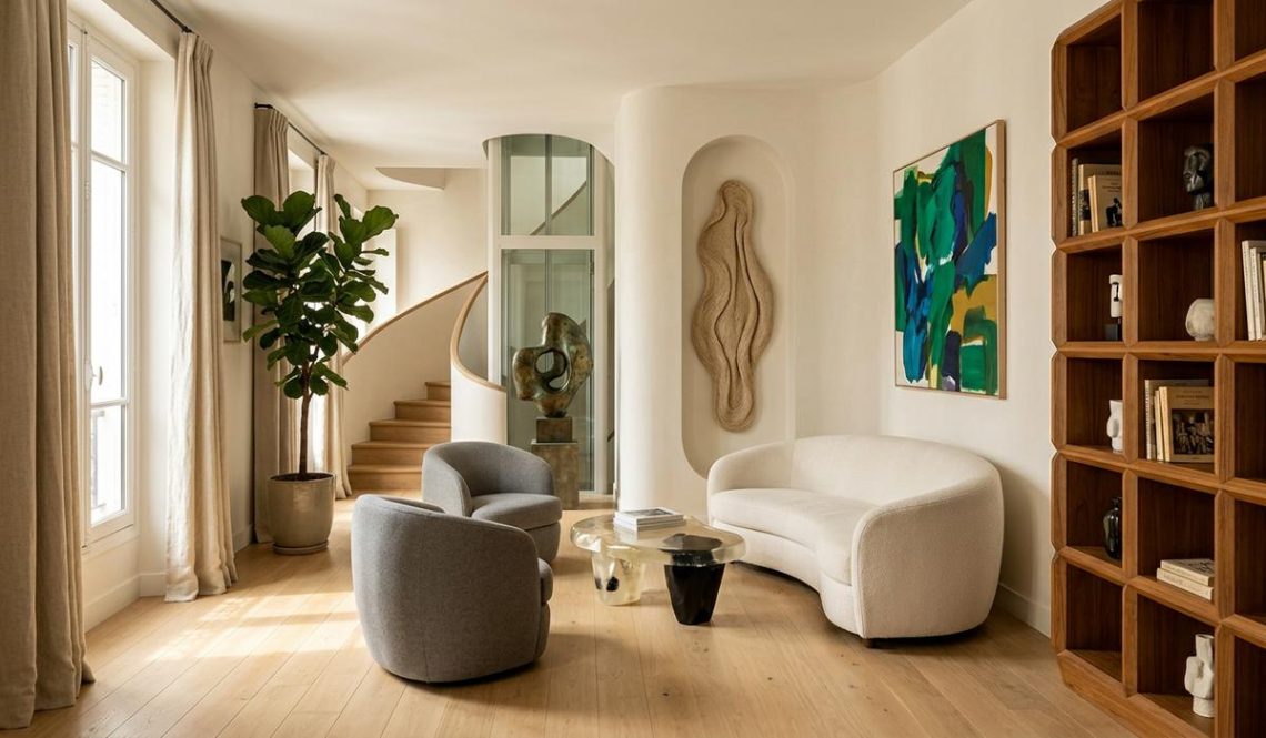 FreshMagazine - « J'aime quand on ne remarque pas ce qui a été fait » : comment Sophie Dries a transformé ce triplex parisien en galerie secrète