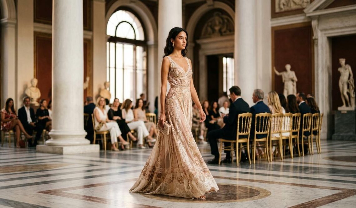FreshMagazine - Chez Fendi, Maria Grazia Chiuri signe son premier défilé couture dans l'écrin de Rome