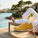 La New Balance 1890A s'offre un cuir jaune beurre effet peau de serpent à 190 euros