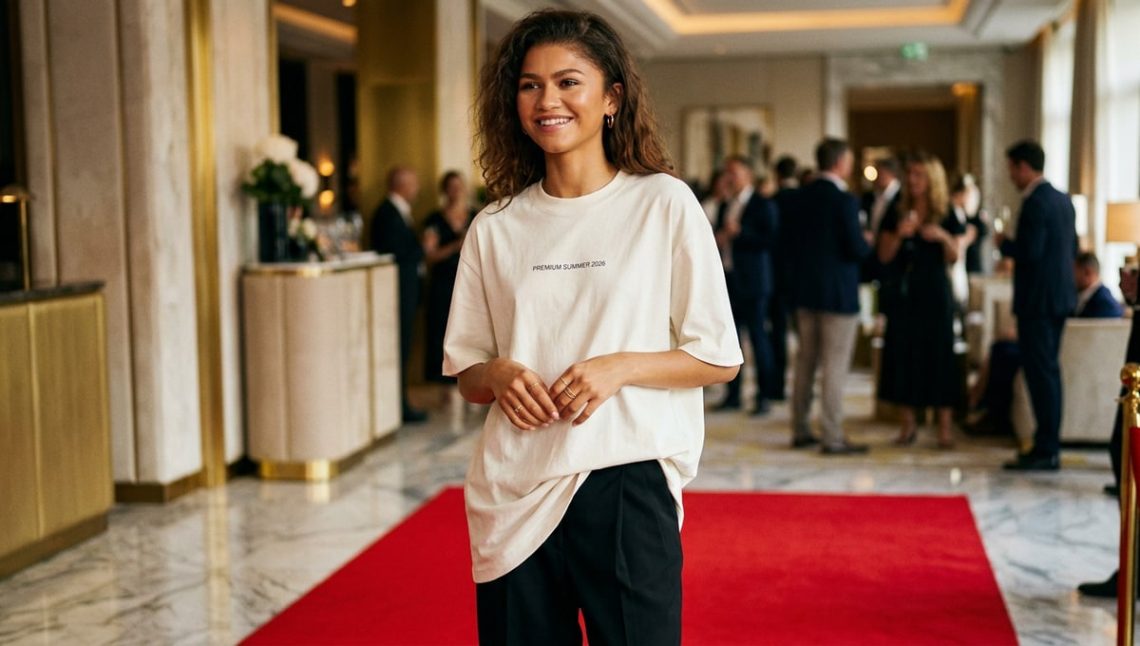Zendaya lance la tendance T-shirt XXL de l'été 2026 et enterre le baby tee sur tapis rouge