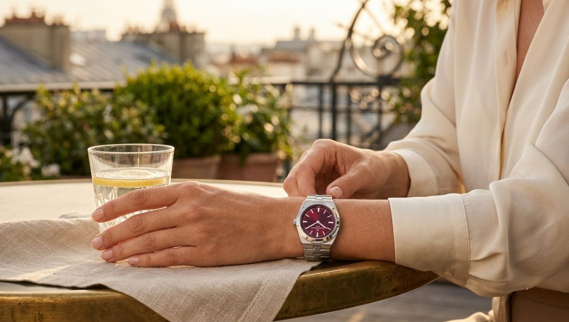 Vacheron Constantin réinvente son Overseas en 34,5 mm avec un cadran bordeaux laqué qui change tout