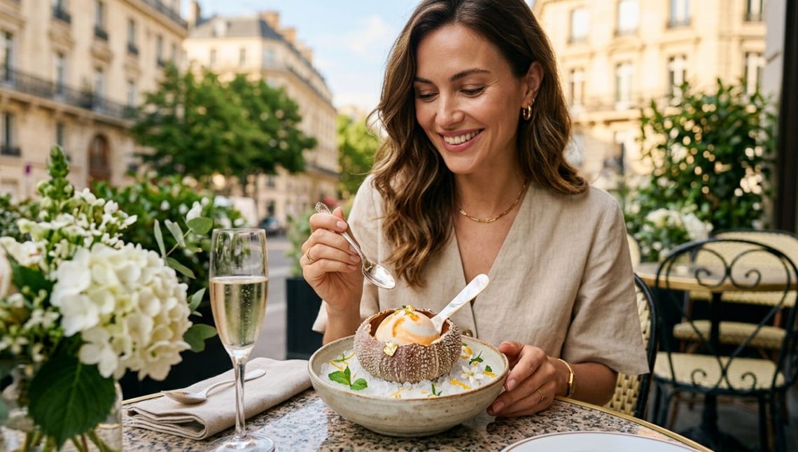 Le petit-fils de Berthillon fait partie des meilleures glaces de Paris avec une signature à l'oursin givré