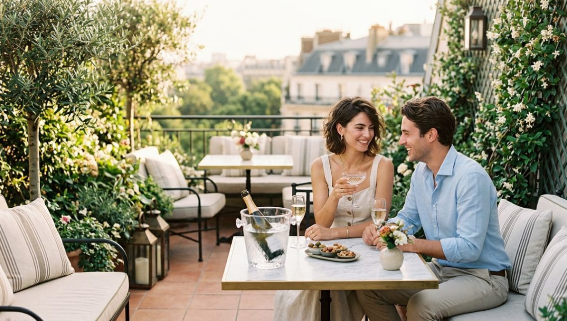 À deux pas du parc Monceau, ce rooftop figure parmi les terrasses cachées les plus convoitées de Paris cet été