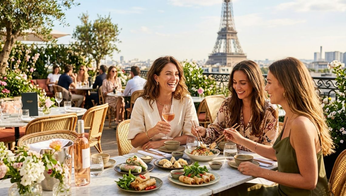 Trois terrasses à Paris ouvertes tout l'été pour un petit déj, un lunch chic ou une dînette asiatique