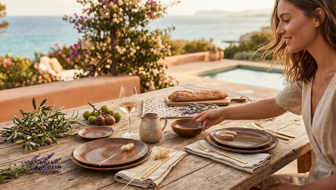 Chez Maisons du Monde, cette collection en grès brun signée Pomax passe à 20€ et sublime les tables d'été