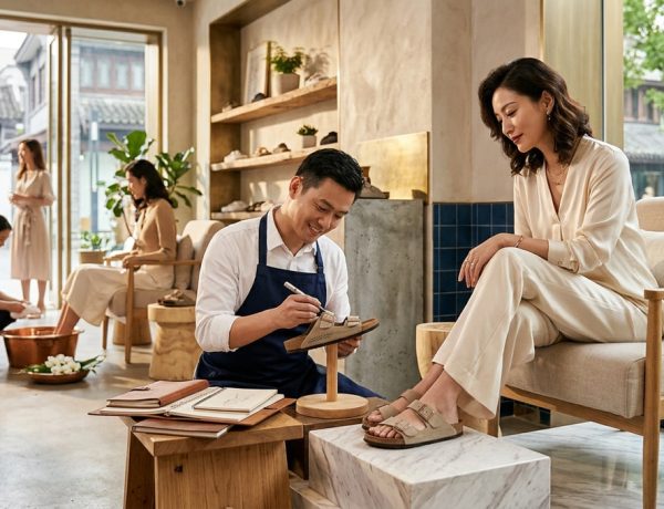 Birkenstock ouvre à Shanghai un concept store inédit avec soins des pieds et gravure personnalisée