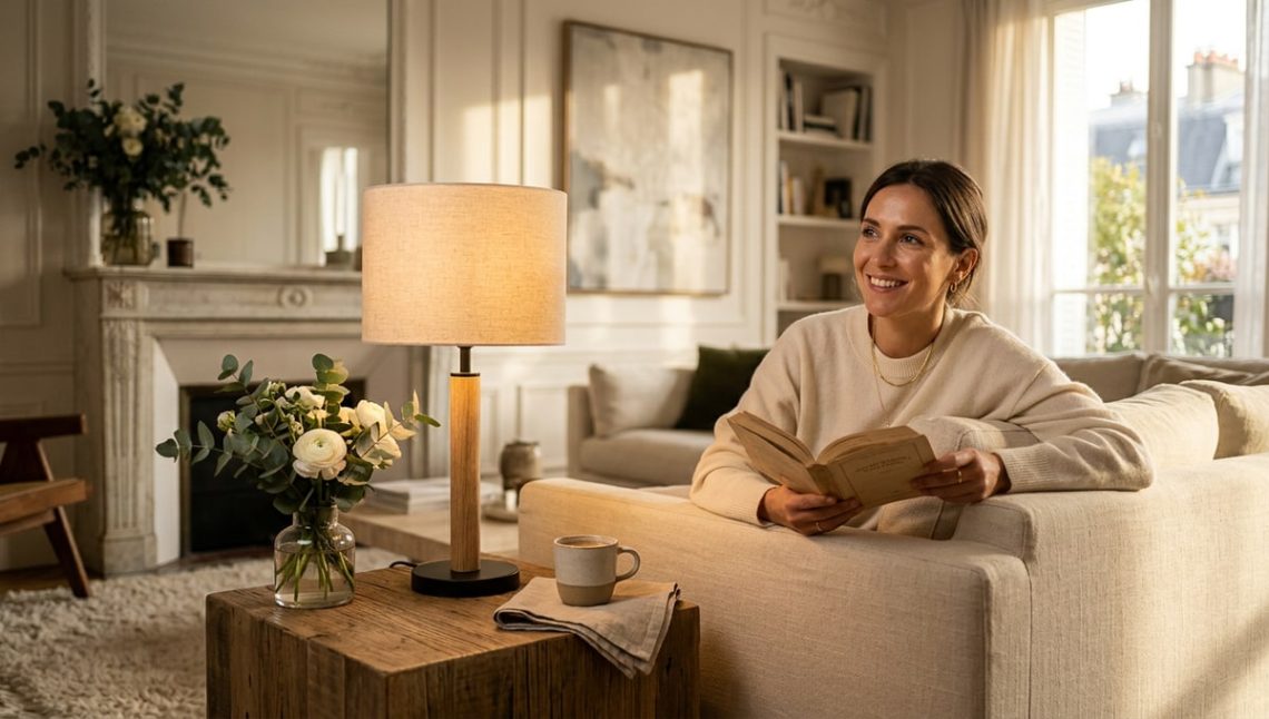 Cette lampe Maisons du Monde à 19,99€ habille un salon avec un vrai style déco