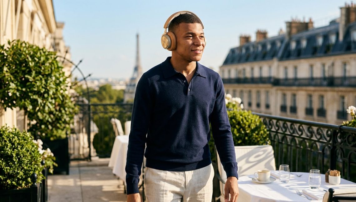 Ce casque Loewe Leo porté par Mbappé coûte 1500 euros et vaut le détour