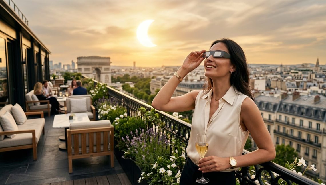 Éclipse du 12 août 2026 à Paris : les rooftops avec vue dégagée sur l'ouest