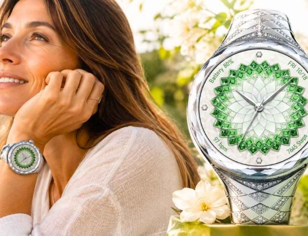 99 diamants sertis à la main sur la Huawei Watch Ultimate Design Spring Edition