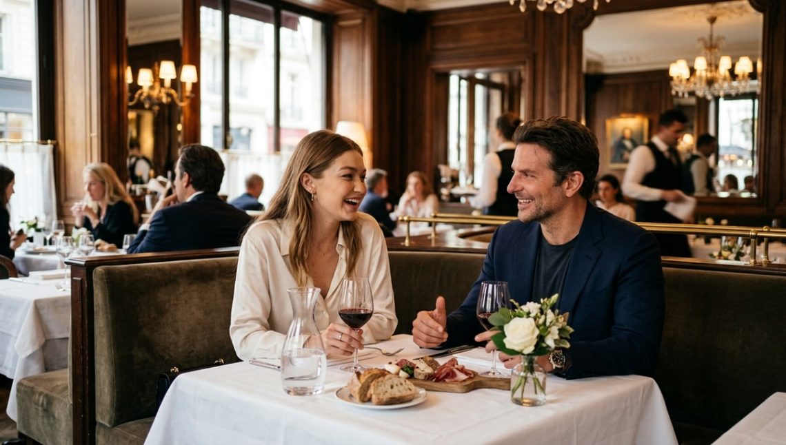 Gigi Hadid et Bradley Cooper s'attablent dans cette table courue de Paris