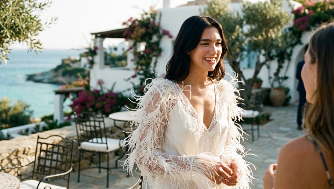 Dua Lipa impose ce détail plume sur les robes de mariée de l'été 2026