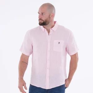 Chemise à manches courtes - Rose pâle