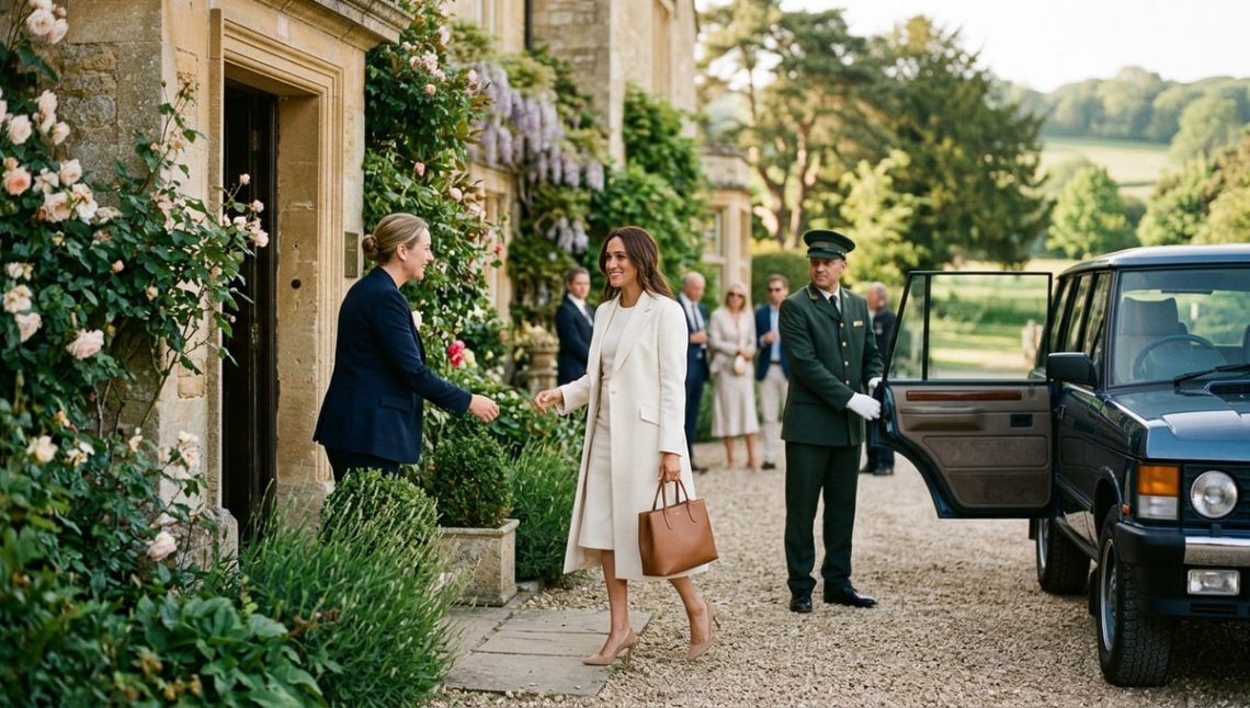 Meghan Markle accueillie en grande pompe dans cet hôtel de luxe des Cotswolds