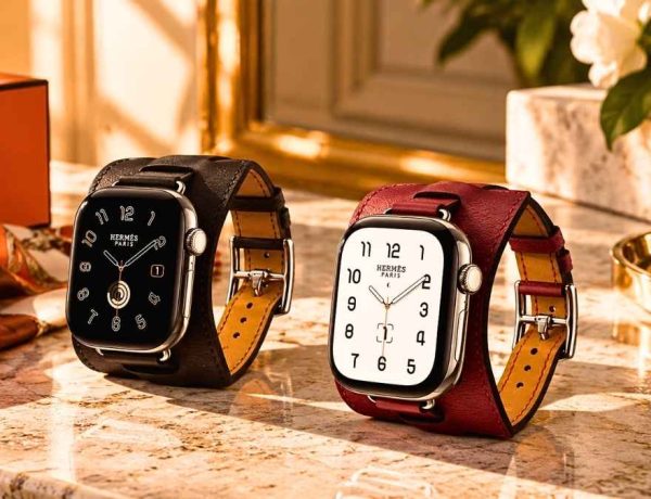 Apple Watch Hermès Series 12 dévoile un titane or radiant et un bracelet manchette