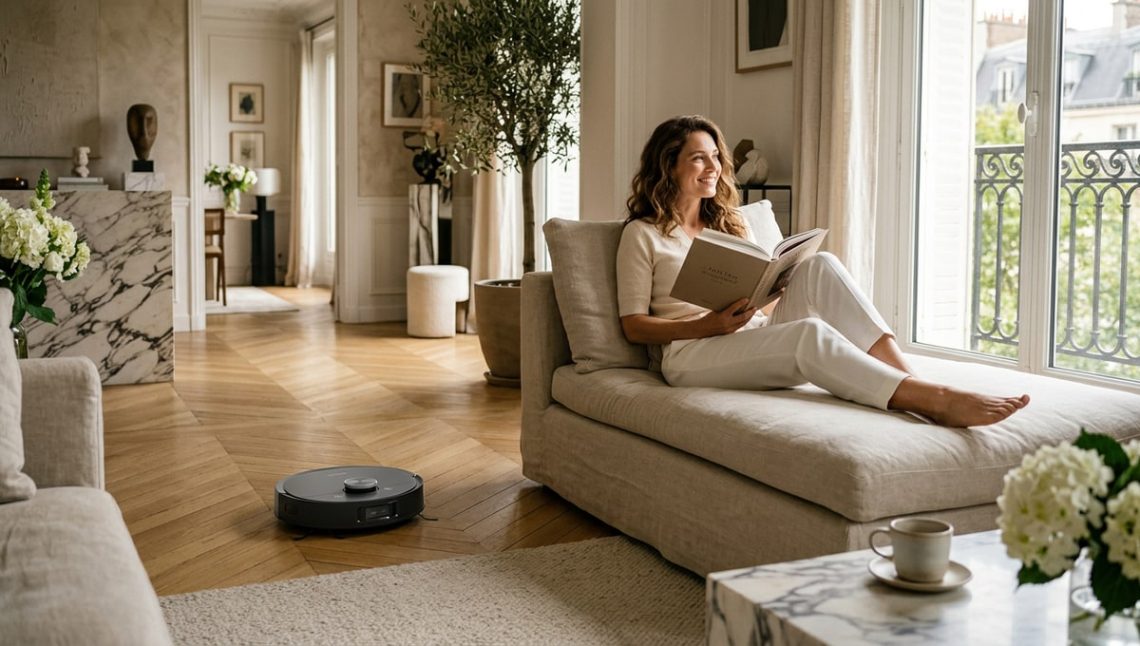 Ce robot Ecovacs nettoie les sols pendant que je récupère mon temps
