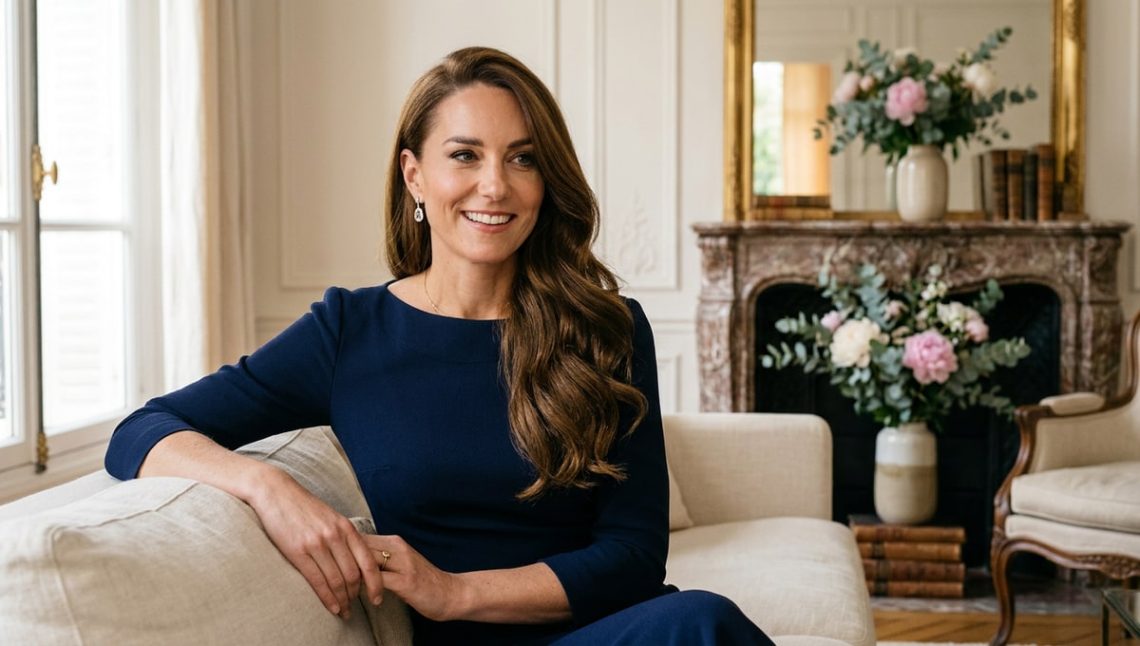 Kate Middleton adopte le side hair, cette astuce coiffure qui sublime les cheveux longs