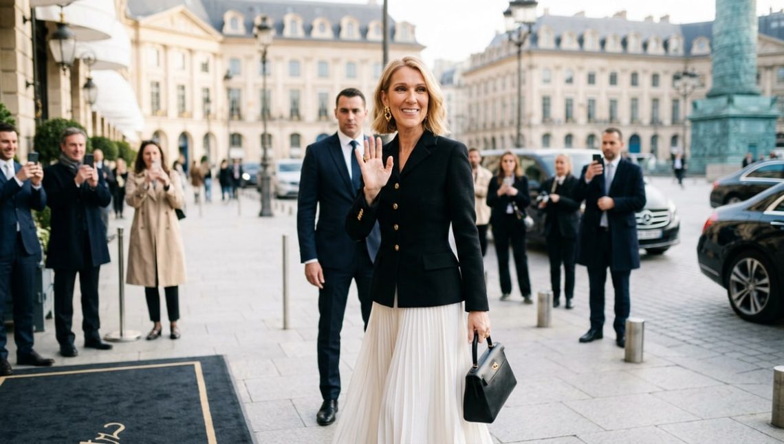 Céline Dion signe son grand retour à Paris en Dior, Schiaparelli et Alaïa