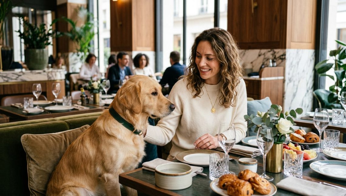 Au Kimpton St Honoré, ce brunch dominical accueille les chiens à sa table