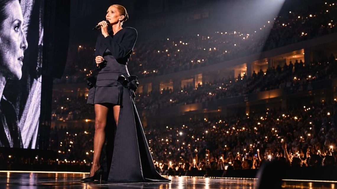Céline Dion enflamme l'Accor Arena dans une création Louis Vuitton sur mesure