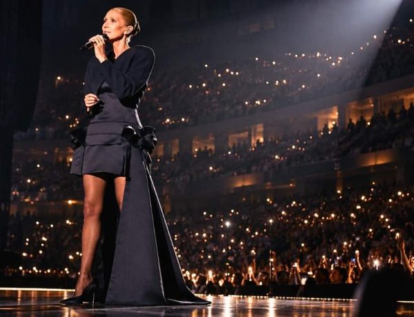 Céline Dion enflamme l'Accor Arena dans une création Louis Vuitton sur mesure