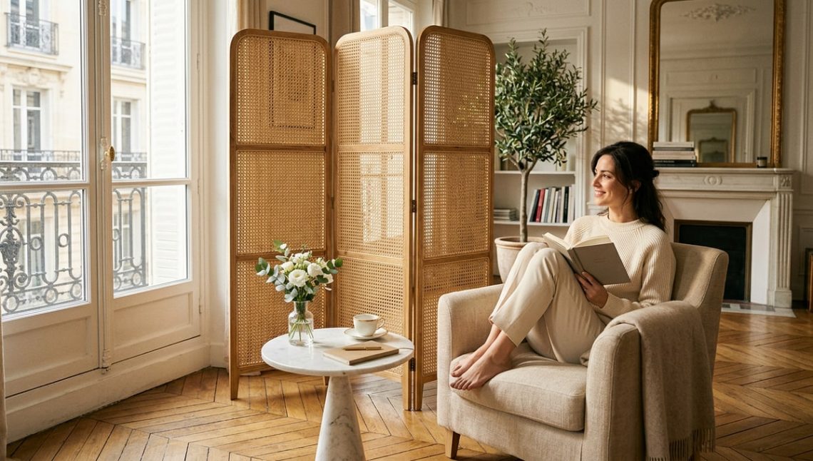 Ce paravent Maisons du Monde à 65€ remplace le claustra sans percer un mur