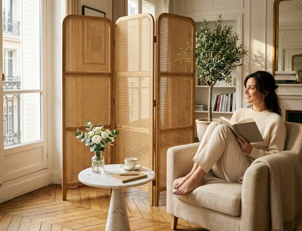 Ce paravent Maisons du Monde à 65€ remplace le claustra sans percer un mur