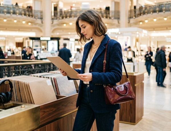 Miu Miu ouvre son Vinyl Club aux Galeries Lafayette avec un sac Retour inédit