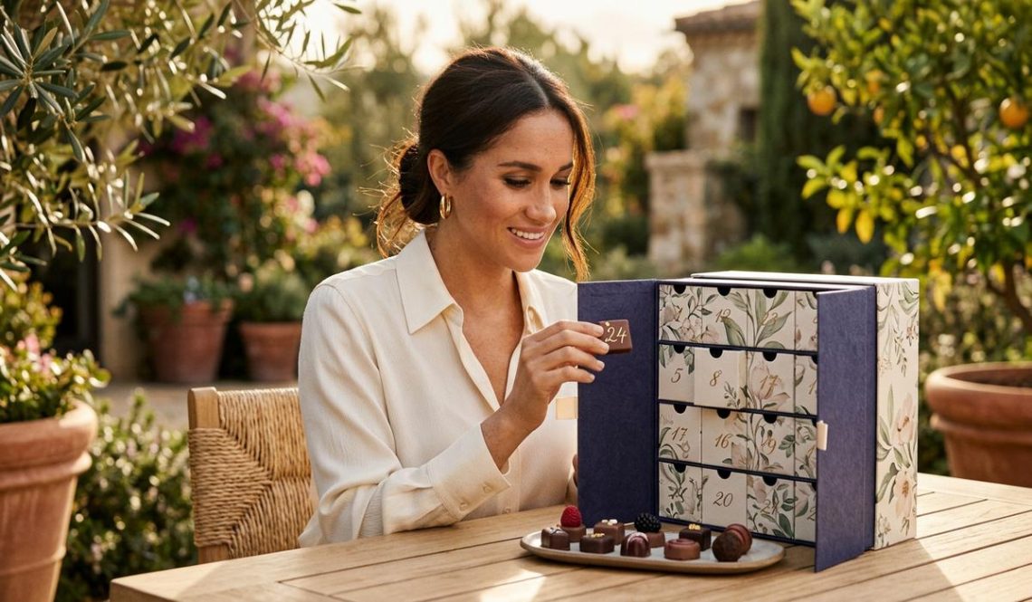 FreshMagazine - Meghan Markle lance un calendrier de l'Avent à 131€ avec 24 chocolats artisanaux signés Compartés