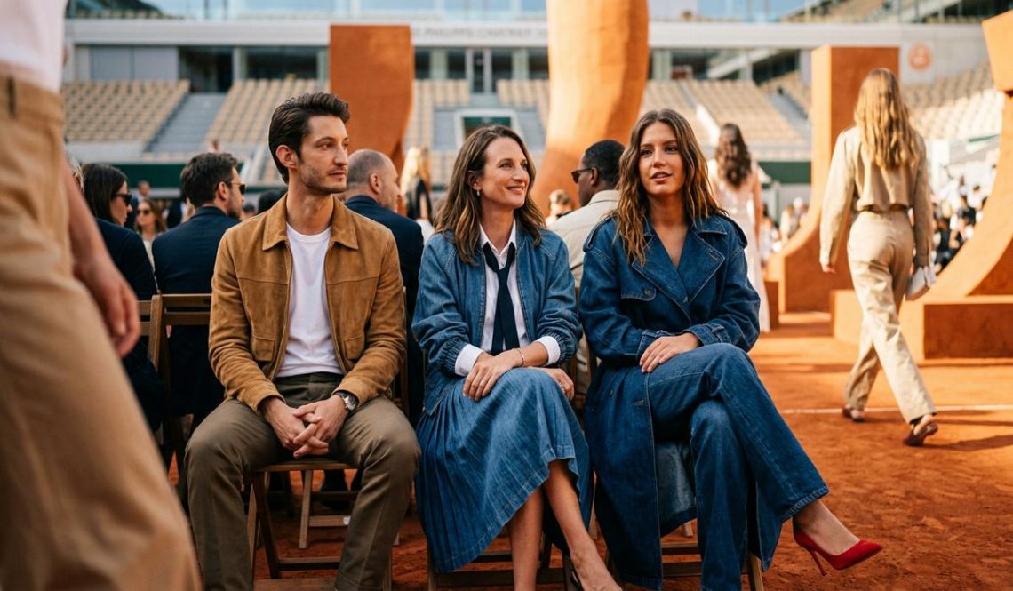 FreshMagazine - Adèle Exarchopoulos, Camille Cottin et Pierre Niney au premier rang du défilé Lacoste à Roland-Garros
