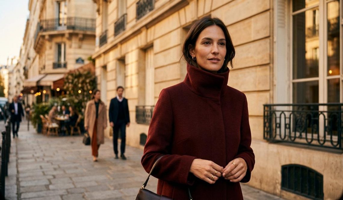 FreshMagazine - Le manteau funnel-neck s'impose comme la tendance outerwear incontournable de l'hiver 2026